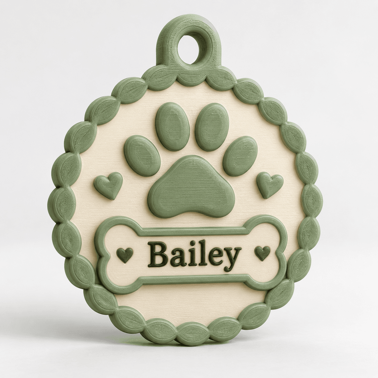 Bailey Charm blank 3D-printed figure